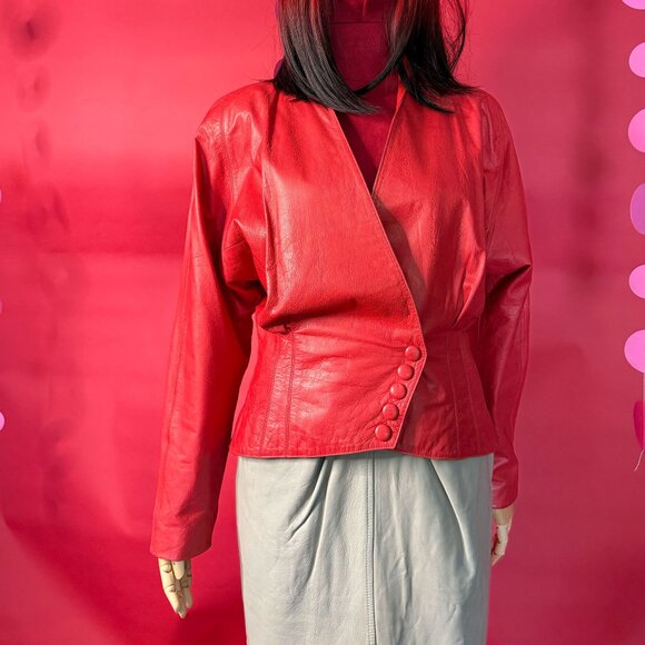 Vintage Saint Mignon Leather Pencil Skirt – 1980s French Design - Picture 11 of 12